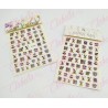 Decoración sticker de MARCAS CON MICKEY para uñas aprox de 7.8x10xcm por planilla, surtido