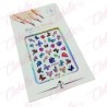 Decoración sticker de MARIPOSAS NO METALICAS 3D para uñas aprox de 9x15cm por planillla, surtido