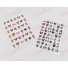 Decoración sticker de MICKEY para uñas aprox de 6.5×8.5cm por pieza, surtido (Presentación planilla grande) (Oferta)