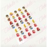 Decoración sticker de PRINCESAS para uñas aprox de 6.5×8.5cm por planilla, surtido