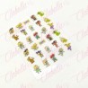 Decoración sticker de RUGRATS para uñas aprox de 6.5×8.5cm por planilla, surtido