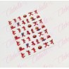 Decoración sticker ELMO para uñas aprox de 6.5×8.5cm por planilla, surtido (PB)