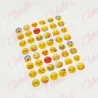 Decoración sticker EMOJI para uñas aprox de 6.5×8.5cm por planilla, surtido (PB)