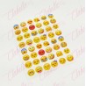 Decoración sticker EMOJI para uñas aprox de 6.5×8.5cm por planilla, surtido (PB)
