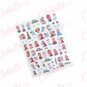 Decoración sticker FROZEN para uñas aprox de 6.5×8.5cm por planilla, surtido (Oferta)