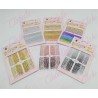 Decoración sticker GRECAS DE COLOR para uñas aprox de 8x10cm por planilla, surtido A26-z177 (PB)