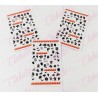 Decoración sticker halloween para uñas aprox de  8x12cm pieza, surtido al azar modelo (Pieza, No paquete)