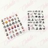 Decoración sticker HARRY POTTER para uñas aprox de 6.5×8.5cm por planilla, surtido