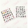 Decoración sticker HARRY POTTER para uñas aprox de 6.5×8.5cm por planilla, surtido