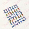 Decoración sticker LILO Y STITCH para uñas aprox de 6.5×8.5cm por planilla, surtido