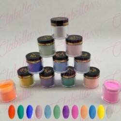 Acrílico EvelynXie para uñas 12 piezas de 10 gr 1/4 oz por paquete. YOU23-F5
