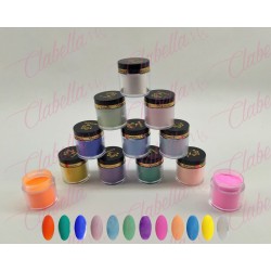 Acrílico EvelynXie para uñas 12 piezas de 10 gr 1/4 oz por paquete. YOU23-F5