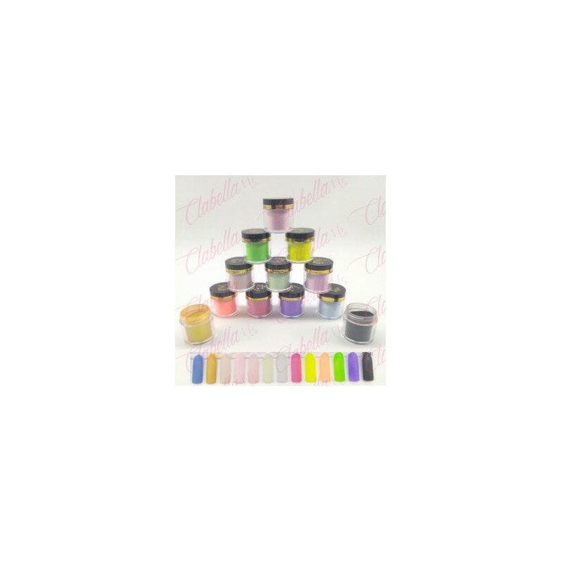 Acrílico EvelynXie para uñas 12 piezas de 10 gr-1/4 oz por paquete. YOU23-F3