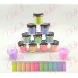 Acrílico EvelynXie para uñas 12 piezas de 10 gr-1/4 oz por paquete. YOU23-F4