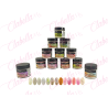 Acrílico JR Gold coast (Glitter fino con decoración) para uñas 12 piezas de 10gr-1/4oz por paquete 11A-210-11 (PB)