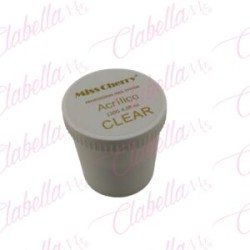Acrílico Miss Cherry  transparente  para uñas 120gr-4oz por pieza