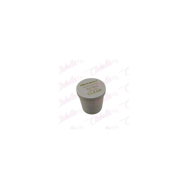Acrílico Miss Cherry  transparente  para uñas 120gr-4oz por pieza