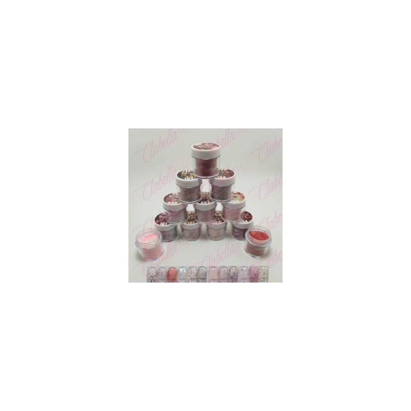 Acrílico Miss Cherry para uñas 12 piezas de 10gr-1/4oz por paquete 101MC28-22B