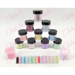 Acrílico para uñas 12 piezas de 10gr-1/4oz por paquete YOU12-F1 (PB)