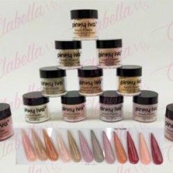 Acrílico Pinky iva colores nude para uñas 12 piezas de 10gr-1/4oz por paquete. SZ-LQ4