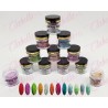 Acrílico Pinky iva con glitter gama I para uñas 12 piezas de 10gr-1/4oz por paquete. SZ-LQ90 (Pb)