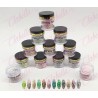 Acrílico Pinky iva con glitter gama K para uñas 12 piezas de 10gr-1/4oz por paquete. SZ-LQ90 (Pb)
