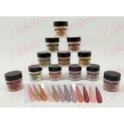 Acrílico Pinky iva colores nude para uñas 12 piezas de 10gr-1/4oz por paquete. SZ-LQ4
