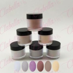 Acrílico Yuan Quan 3 in 1 gama C  para efecto francés o degradado, decoraciones 3D y extensión de la uña 6 piezas de 10gr-1/4oz 