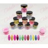 Acrílico Pinky iva con glitter gama H para uñas 12 piezas de 10gr-1/4oz por paquete. SZ-LQ90 (Pb)