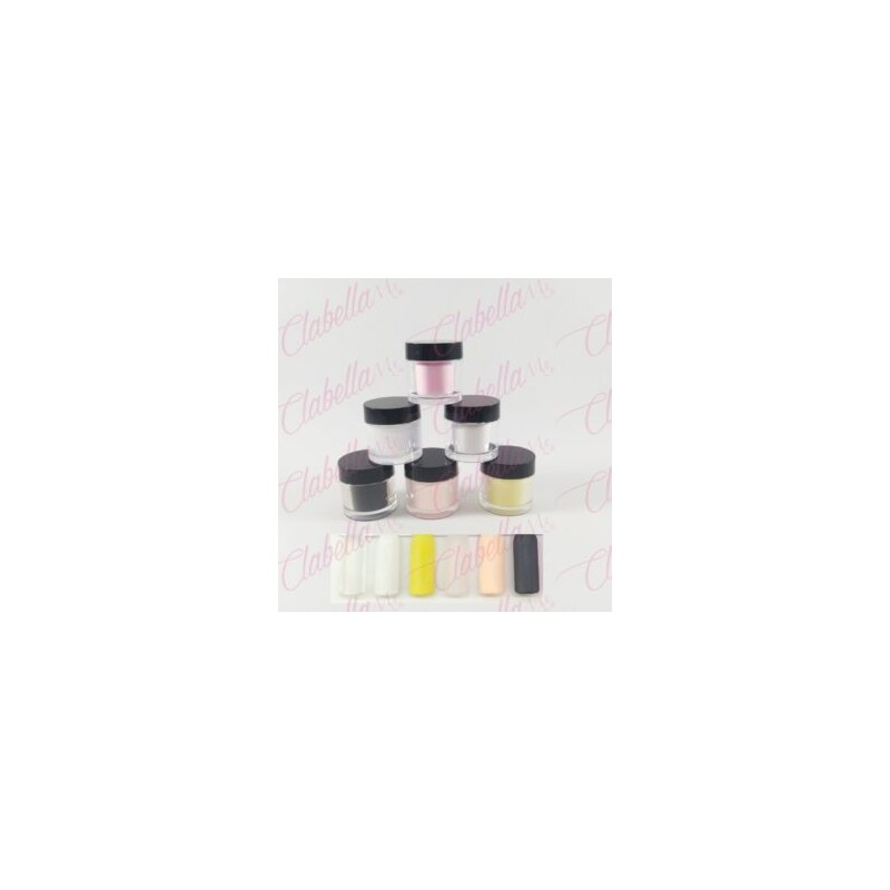 Acrílico Yuan Quan gama A para uñas 6 piezas de 10 gr-1/4 oz- por paquete. A-L35