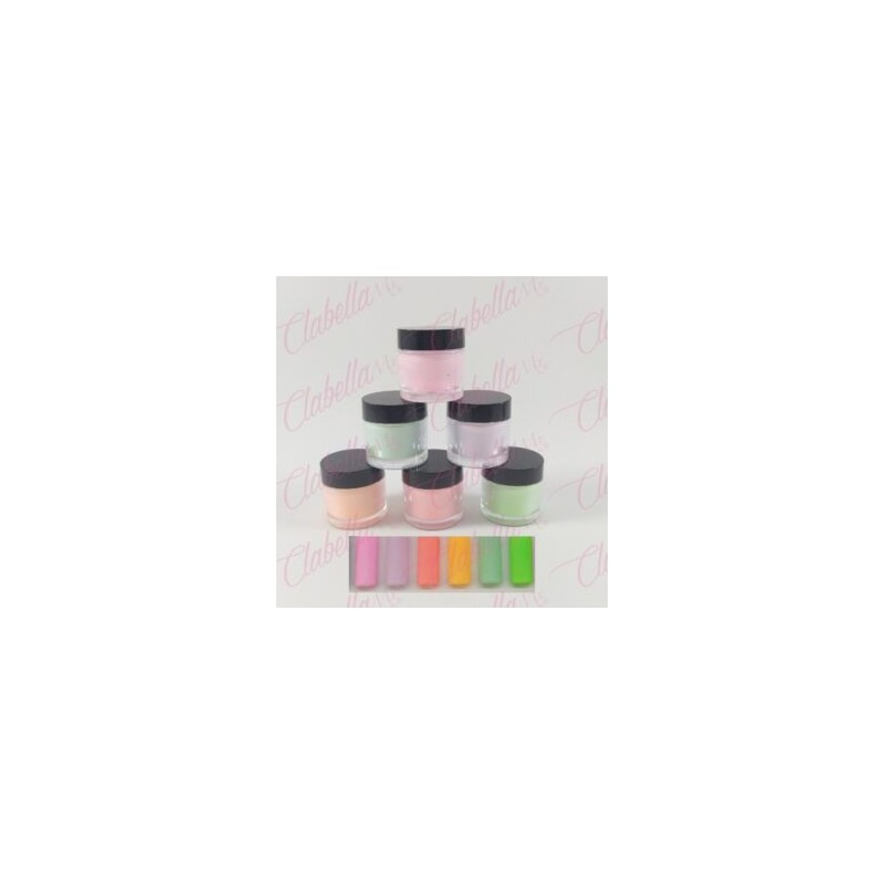 Acrílico Yuan Quan gama B para uñas 6 piezas de 10 gr-1/4 oz- por paquete. A-L35