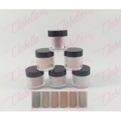 Acrílico Yuan Quan gama H para uñas 6 piezas de 10 gr-1/4 oz- por paquete. A-L35