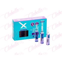 Ampolletas Semilla de Lino XIOMARA sin enjuague, para cabello maltratado, teñido y decolorado, reestructura y protege la fibra c