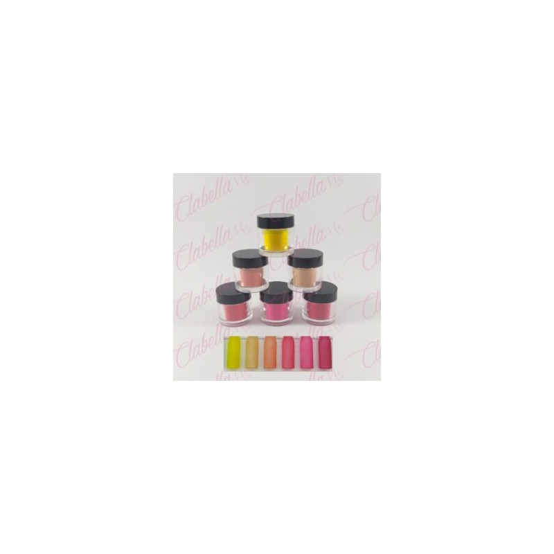 Acrílico Yuan Quan gama F para uñas 6 piezas de 10 gr-1/4 oz- por paquete. A-L35