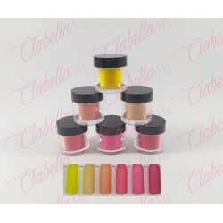 Acrílico Yuan Quan gama F para uñas 6 piezas de 10 gr-1/4 oz- por paquete. A-L35