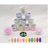 Acrílico Yuan Quan Glow Luminous brilla en la oscuridad gama A  para uñas 12 piezas de 10gr-1/4oz por paquete. AL-34 /Y1-YG1