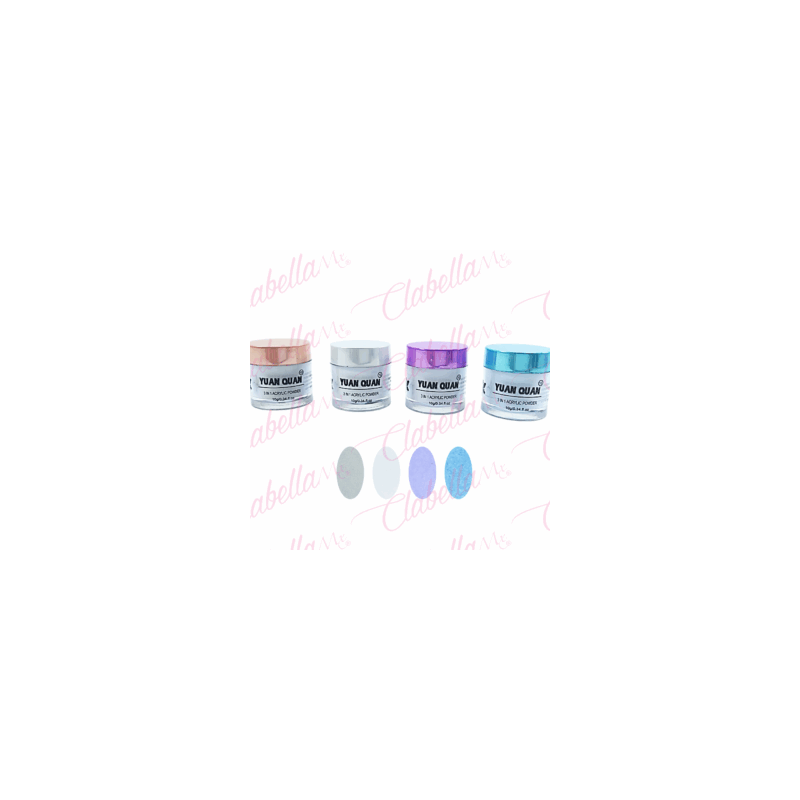 Acrílico Yuan Quan para uñas 4 piezas de 10gr-1/4oz por paquete