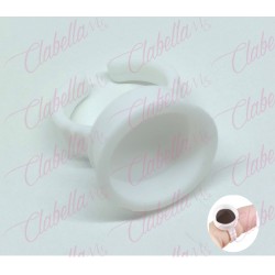 Anillo económico SIN TAPA Y SIN DIVISIÓN  multiusos  para pegamento  de pestañas o mezclar otros aprox 100 piezas de 1x1cm por p
