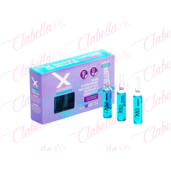 Ampolletas Semilla de Lino XIOMARA, para cabello maltratado, teñido y decolorado, reestructura y protege la fibra capilar sellan