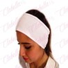 Balerina blanca para sujetar cabello al aplicar maquillaje por pieza VAM