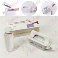 Bandeja de plástico reciclaje con recogedor y embudo para  aplicar decoración  de  uñas por pieza surtido Q21-W54 CON RECOGEDOR