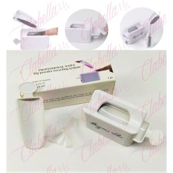 Bandeja de plástico reciclaje con recogedor y embudo para  aplicar decoración  de  uñas por pieza surtido Q21-W54 CON RECOGEDOR