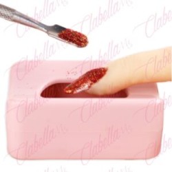 Bandeja de reciclaje al aplicar decoración de uñas aprox de 3x7x4.5cm por pieza, surtido SIN RECOGEDOR
