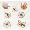 Base multiusos-paleta para maquillaje o pintura en forma de anillo ajustable para pegamento, combinar colores al decorar uñas u 