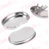 Bandeja porta herramientas o riñonera de acero inoxidable para esterilizar herramientas, aprox de 20x12x2.3cm, por pieza