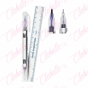Bolígrafo rotulador de ceja para microblading punta de  0.5mm con 1 regla medidora  (puede venir por separado o 2 en 1 rotulador