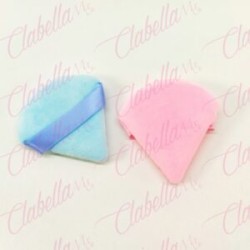Borla gruesa en forma de diamante para aplicar maquillaje aprox de 7×6.5cm por PAR  a granel surtido MC128