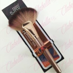 Brocha grande JR en forma de abanico  para aplicar maquillaje por pieza, surtido (PB)
