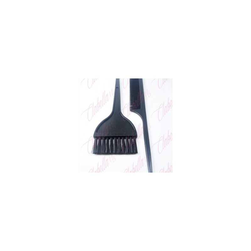 Brocha para tinte de cabello y peine 2 piezas por paquete
