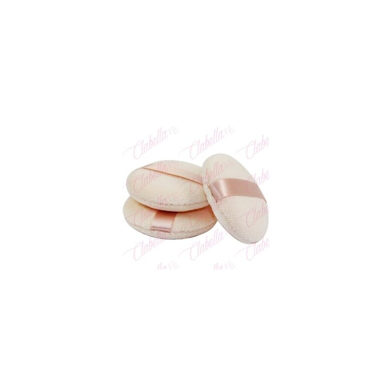 Borla para aplicar maquillaje  aprox de 6x6cm por PAR a granel